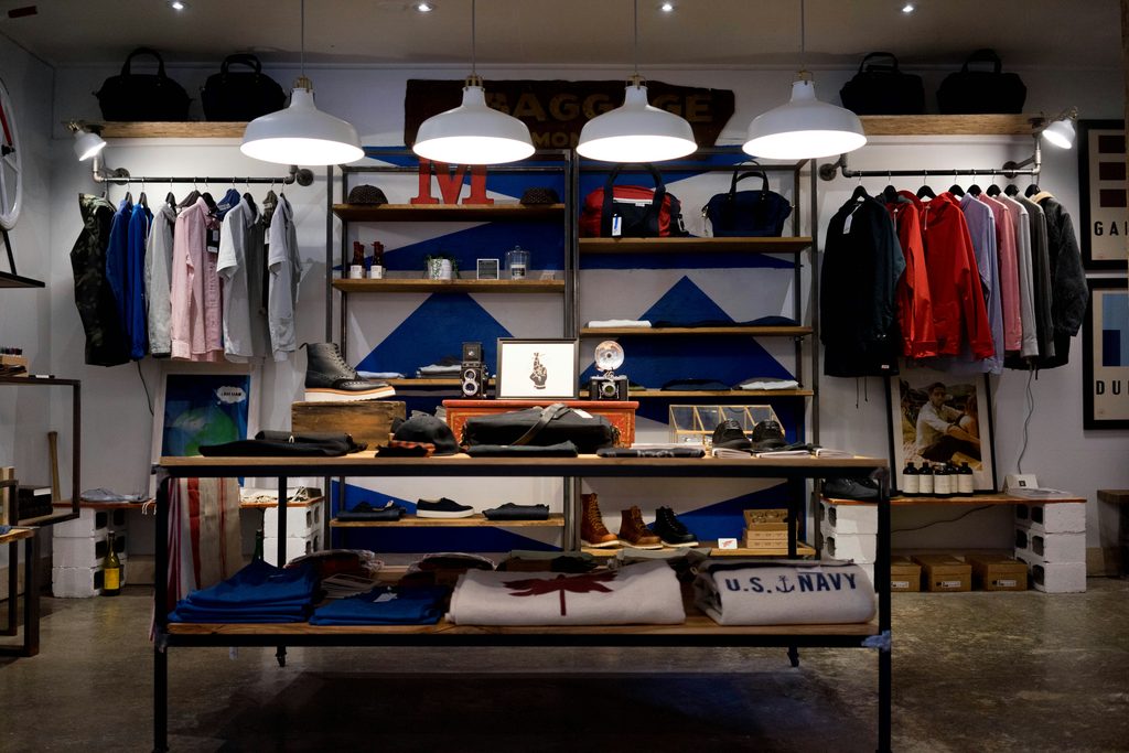 A retail store for men's formal and semi-casual clothing.
